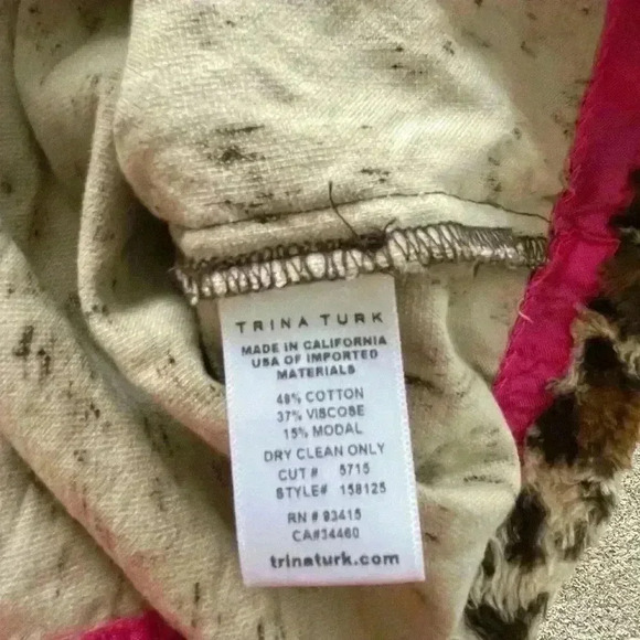 Trina Turk Animal Print Faux Fur Sweater Size Medium - Picture 3 of 10